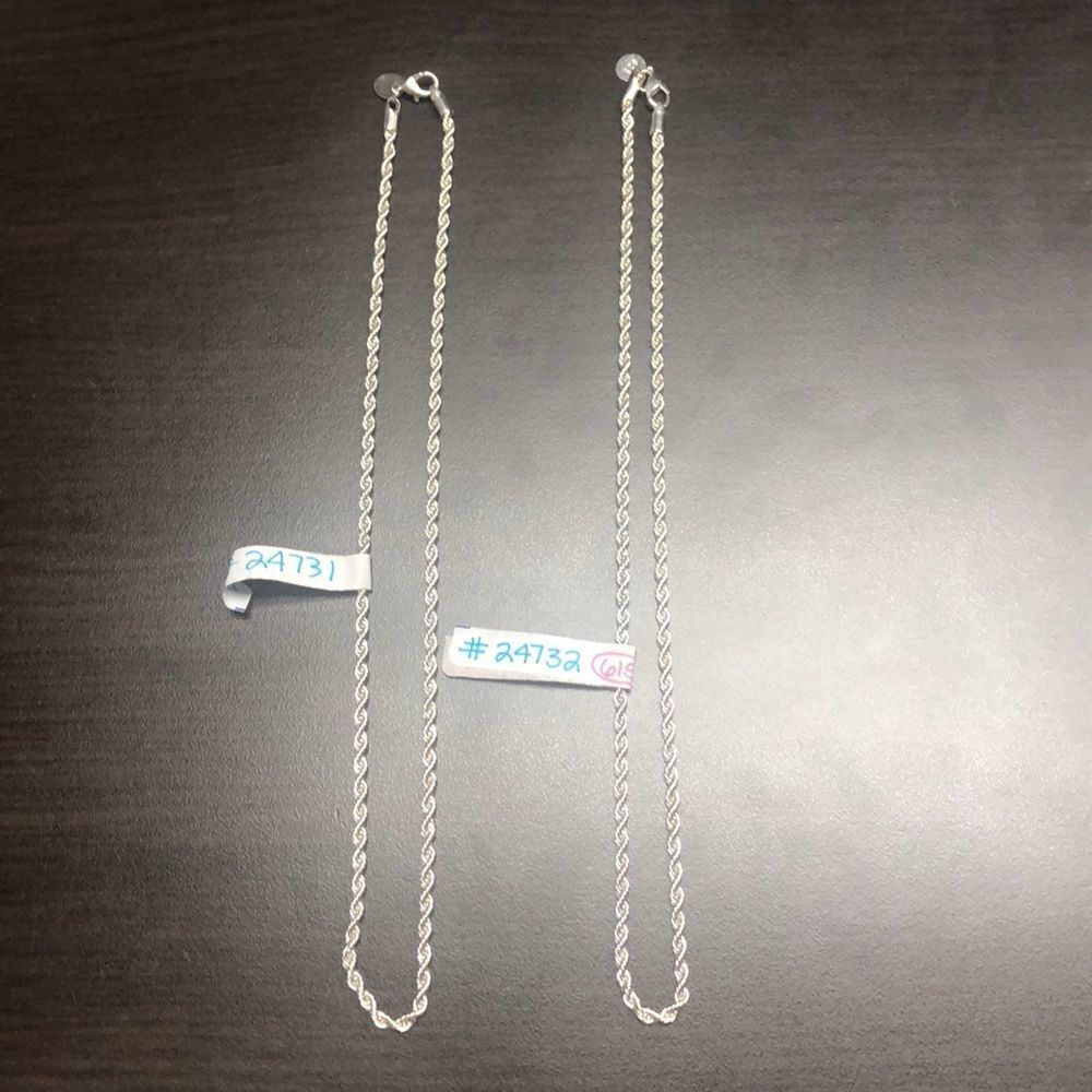 925 rope chain necklace